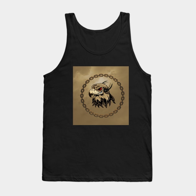 Funny angry steampunk eagle Tank Top by Nicky2342